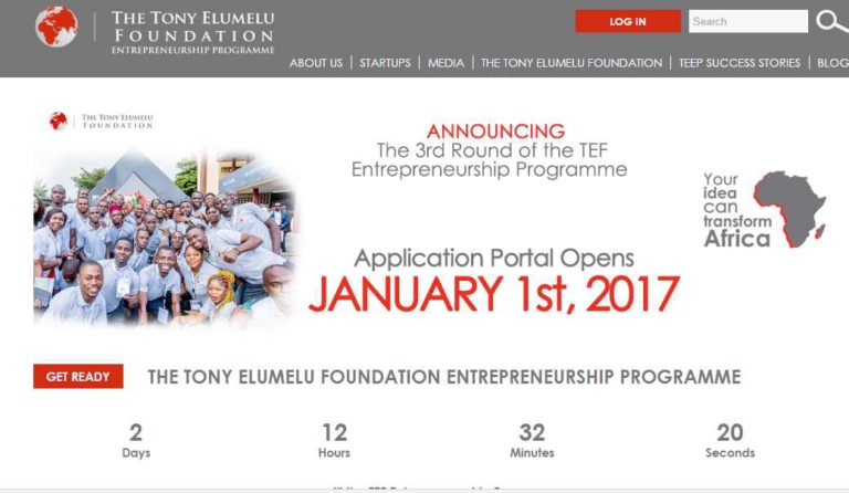 Tony Elumelu Entrepreneurship Programme (TEEP) Enters Season III; Apply Jan 1 2017