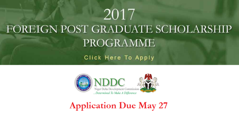 NDDC Unveils Massive Foreign PhD and Master’s Scholarships In Nigeria; Apply By May 27th