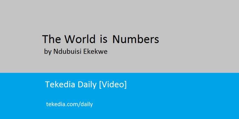 The World is Numbers [Video]