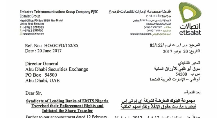 Why Nigerian Banks Or Etisalat Nigeria Acquirer Will Continue To Pay Etisalat UAE