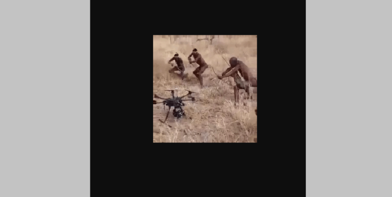 The Villagers Hunted The Drone [GIF]