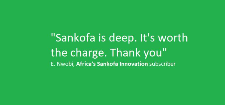 Africa’s Sankofa Innovation Book Is Helping Entrepreneurs: My Exchange With One