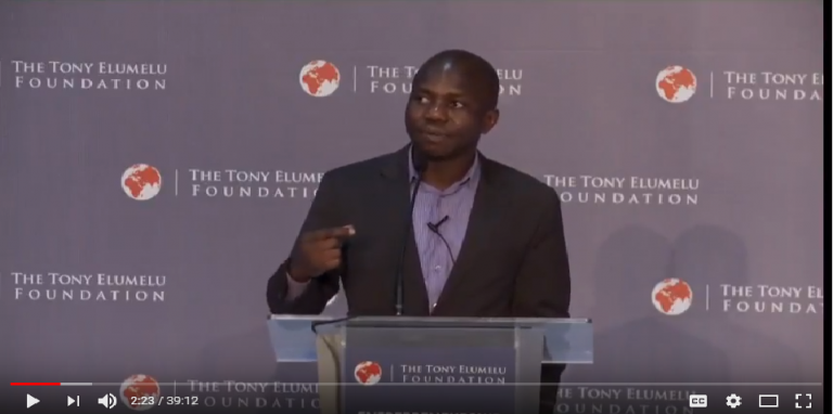 Ndubuisi Ekekwe Plenary Presentation at 2017 Tony Elumelu Foundation Entrepreneurship Forum [Video]