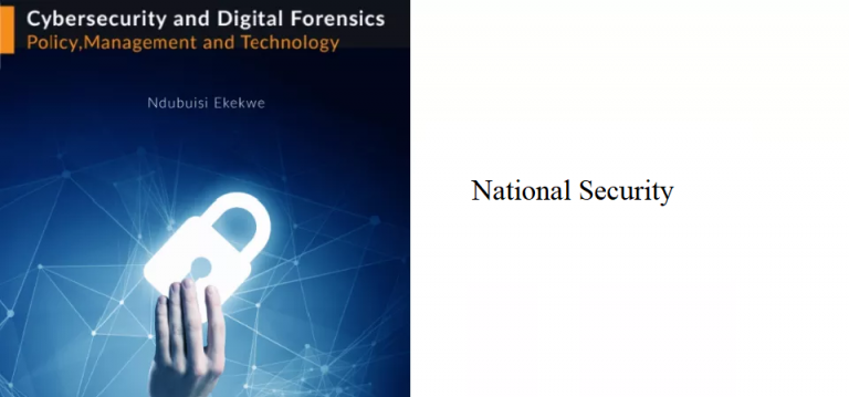 8.4 – National Security