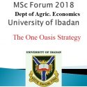 University of Ibadan’s MSC Forum Discusses The One Oasis Strategy