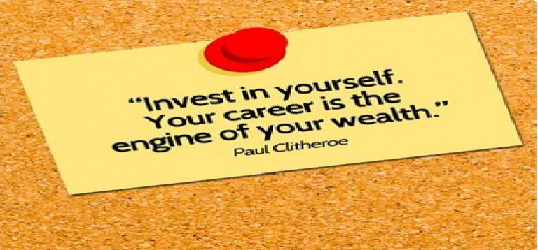 Time for Everything – Invest in Your Career