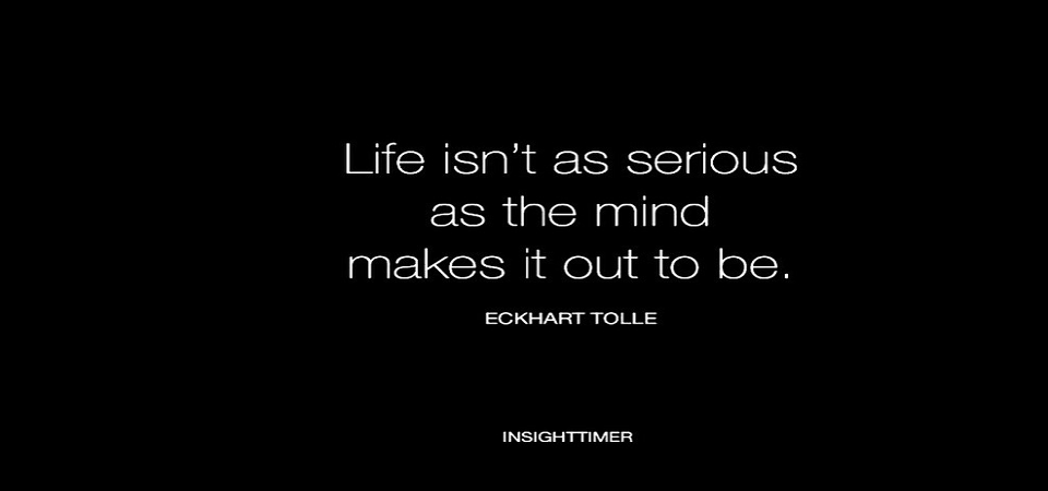 yourself too seriously