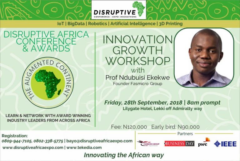 DAX 2018: One Day – Workshop, Conference & Awards — Sept 28th, Lagos