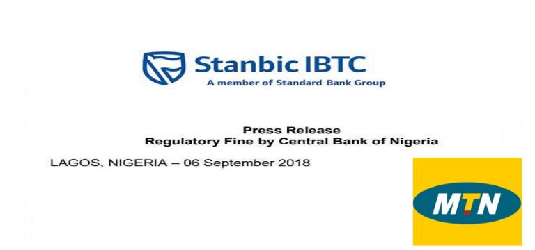 Central Bank of Nigeria Debits Stanbic IBTC Bank $5.2M for Helping MTN on Repatriation