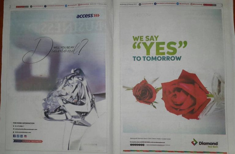 Dear Diamond Bank, The “YES”