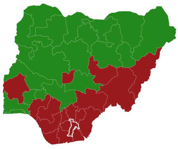 Final Results of Nigeria’s 2019 Presidential Election by States – APC (19), PDP (18)