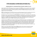 Finally, MTN Nigeria Communications Plc
