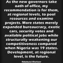Towards Effective Development of State Infrastructures in Nigeria