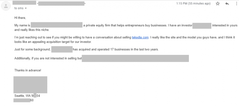 Another Proposal To Acquire Tekedia