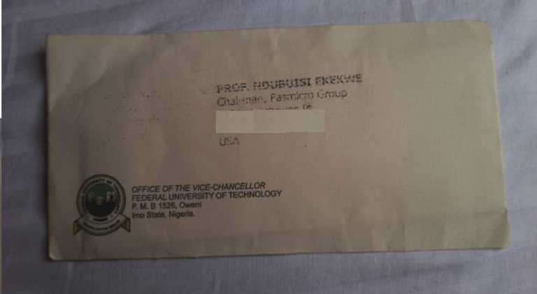 A Big Letter from Nigeria’s Leading Technical University, FUTO