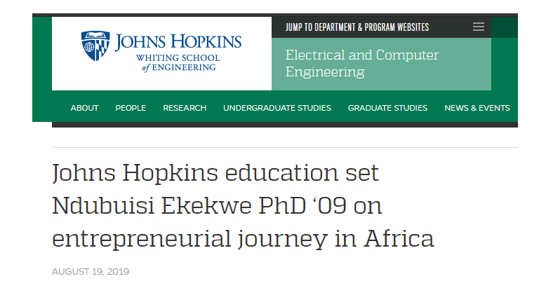 My interview with Johns Hopkins Engineering Magazine is Live