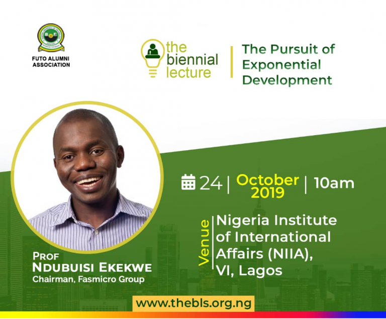 Ndubuisi Ekekwe To Deliver FUTO Alumni 2019 Biennial Lecture [Register, FREE]