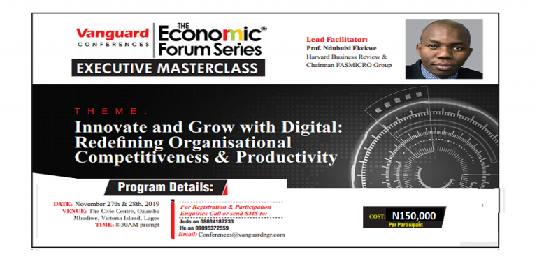 [Register ] Vanguard Executive Masterclass by Prof Ndubuisi Ekekwe