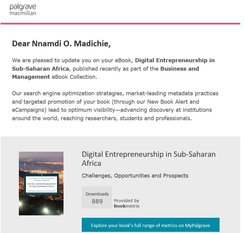 Digital Entrepreneurship Download Statistics
