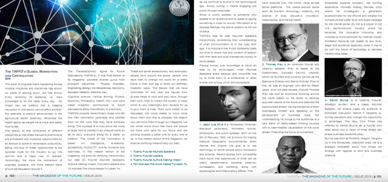 TAFFD USA Honours Ndubuisi Ekekwe Among 20 Best Futurist Keynote Speakers 2019