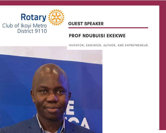 Ndubuisi Ekekwe To Speak in Rotary Club Ikoyi via Video