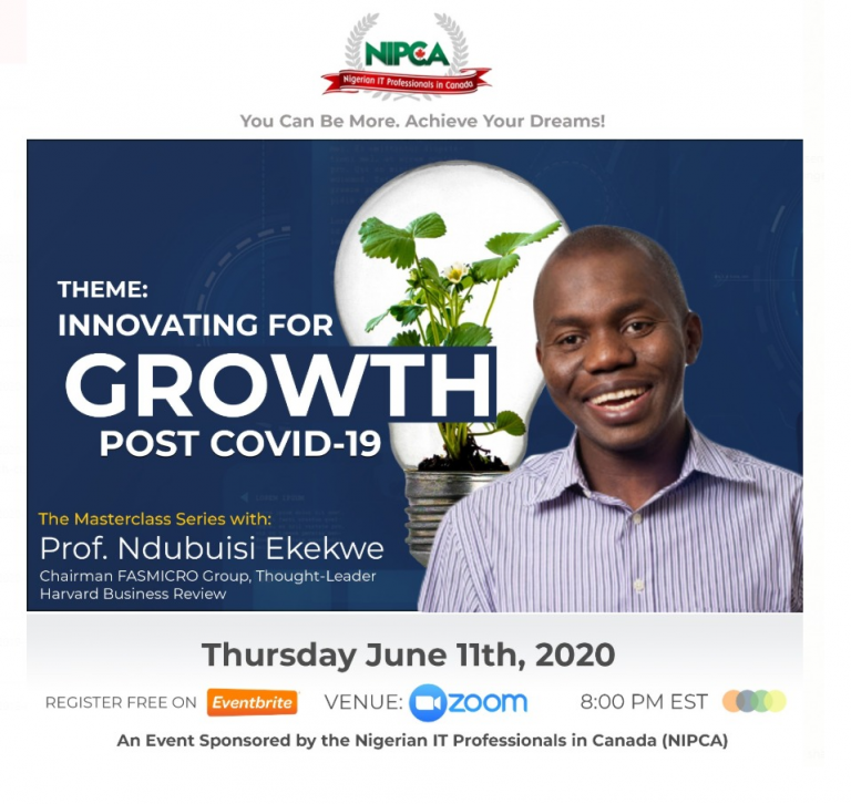 Ndubuisi Ekekwe Will Run Masterclass for NIPCA Canada