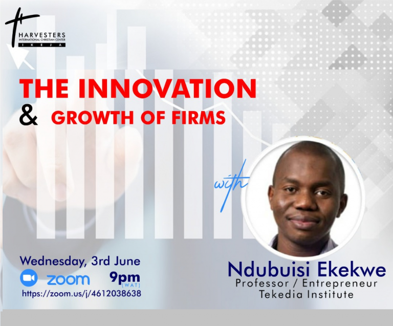 Ndubuisi Ekekwe To Speak In The Harvesters