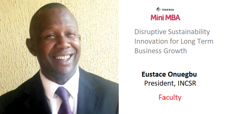 A Global Sustainability Expert Will Teach Disruptive Sustainability Innovation In Tekedia Mini-MBA