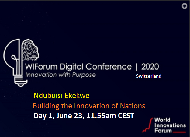 Ndubuisi Ekekwe To Speak In World Innovations Forum Switzerland