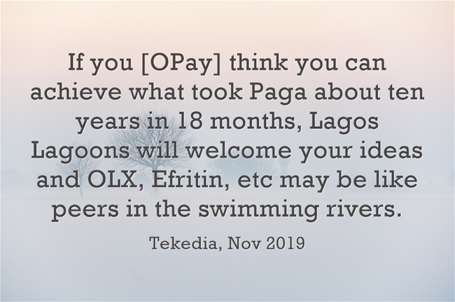 Our Nov 2019 Article Predicting OPay Meltdown