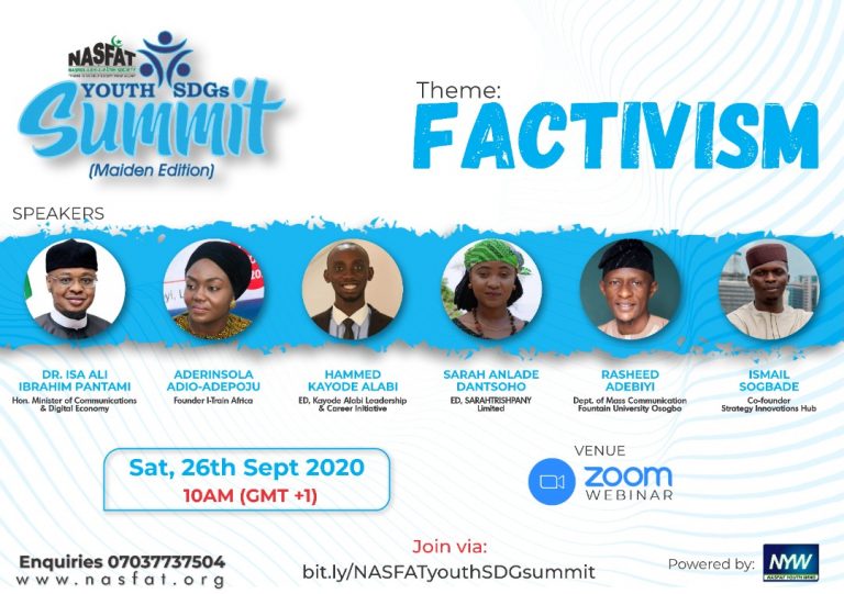 Isa Pantami, other Development Advocates to Speak at NASFAT Maiden Youth SDG Summit