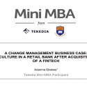 A Change Management Business Case: Culture in A Retail Bank After Acquisition of a Fintech