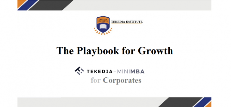 The Playbook for Growth – Tekedia Mini-MBA for Corporates