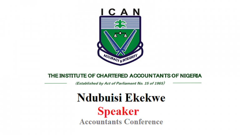 Ndubuisi Ekekwe To Speak at ICAN Accountants Conference