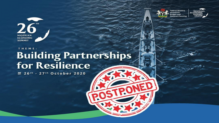 26th Nigerian Economic Summit Postponed