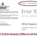 The Central Bank of Nigeria (CBN) Website Remains Offline Despite Denial