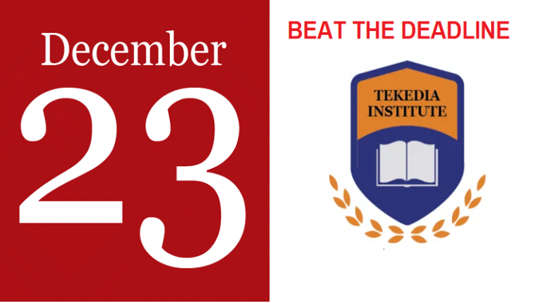 Beat the Deadline, Register for Tekedia Mini-MBA by Dec 23