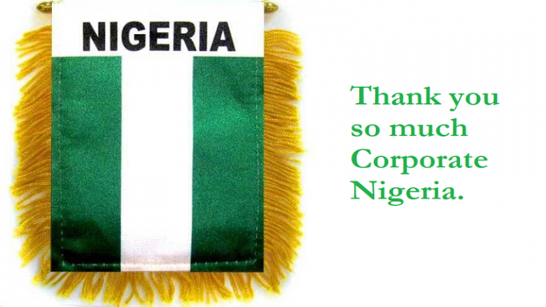 Thank You Corporate Nigeria