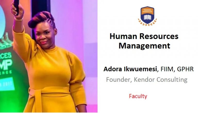 Human Resources Management At Tekedia Institute