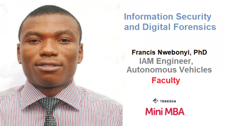 Information Security and Digital Forensics At Tekedia Mini-MBA