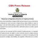 Nigeria’s Central Bank Gives Reasons Why It Banned Bitcoin and Cryptos
