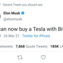 Tesla Goes Bitcoin