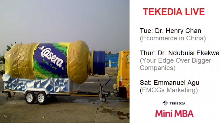 Tekedia Live Schedules for Week 5 – Dr. Henry Chan, Dr Ekekwe, Mr. Agu