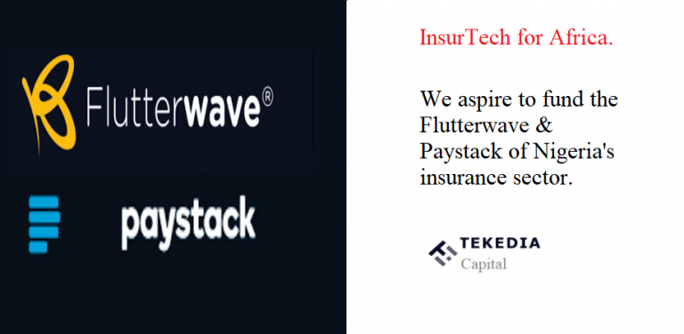 We Aspire To Fund the Flutterwave and Paystack of Nigeria’s Insurance Sector