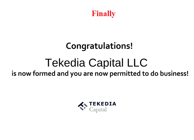 Tekedia Capital Launches April 12, 2021