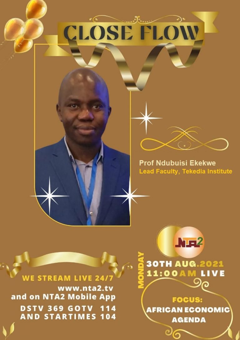 Tune In to DSTV, StarTimes, GoTv, NTA as NTA Speaks With Ndubuisi Ekekwe