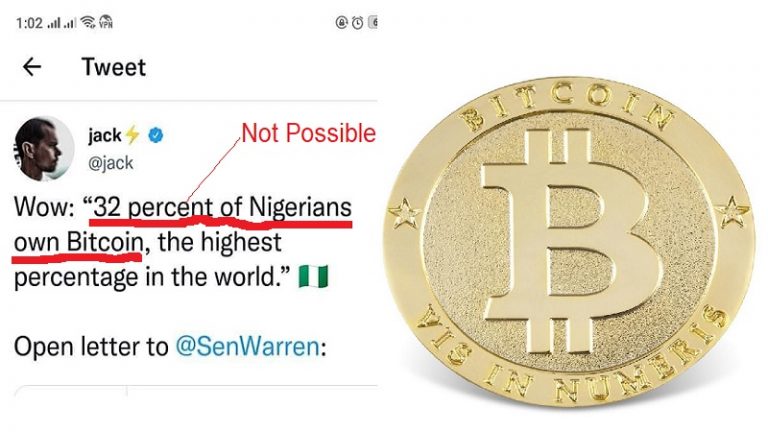 The Impossibility of Jack Dorsey’s Tweet As “32% of Nigerians” Do Not Own Bitcoin