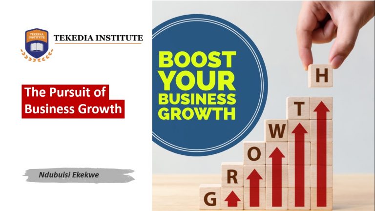Tekedia Business Growth Playbooks Begins: Week 1 – “The Pursuit of Business Growth”