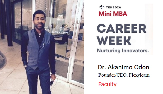 Dr. Akanimo Odon Will Speak Today At Tekedia Career Week