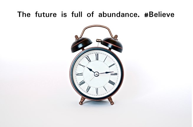 The future is full of abundance. #Believe